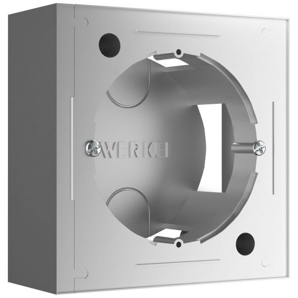 Коробка для накладного монтажа (серебряный) Werkel W8000006
