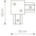 Коннектор L-образный Nowodvorski Profile Recessed 8971