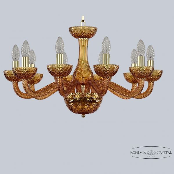 Хрустальная люстра 1311/10/240 G Am/Amber/M-1F Bohemia Ivele Crystal