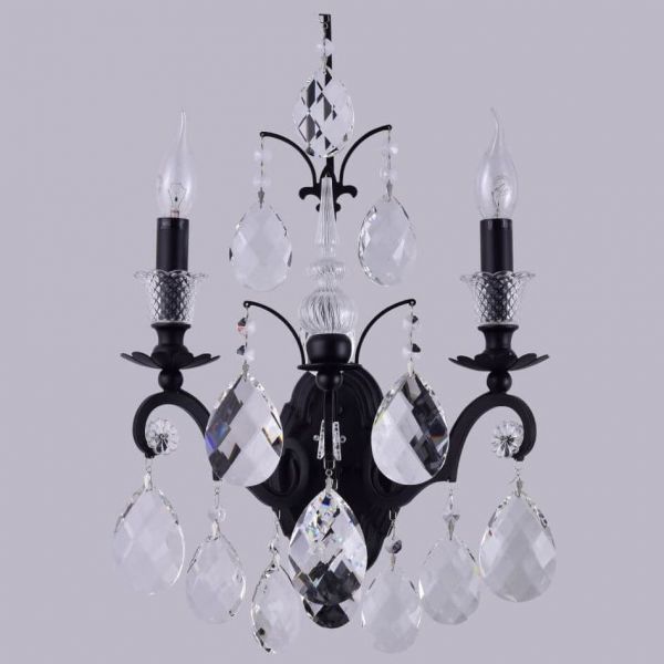 Бра Crystal Lux Magnifico AP2 Black/Transparent Magnifico