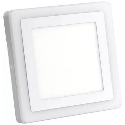 Накладной светодиодный светильник 18W 6500K с желтым контуром Smartbuy SBLSq1-DLB-18-65K-O