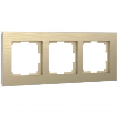 Рамка на 3 поста Werkel W0031711 шампань