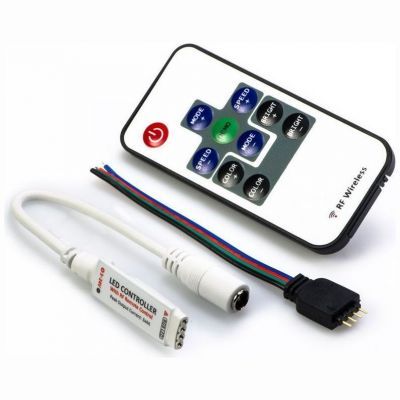 Контроллер мини Smartbuy RGB радио с пультом, 5-24Вольта,12А (SBL-RGB-Mini)