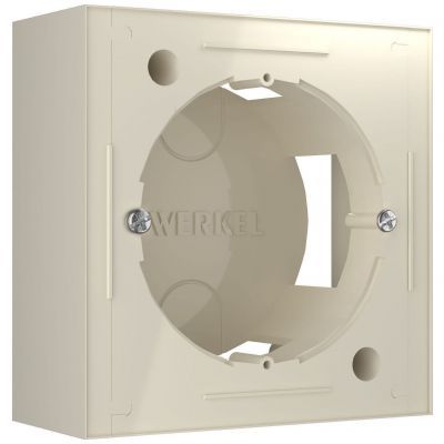 Коробка для накладного монтажа (слоновая кость) Werkel W8000003
