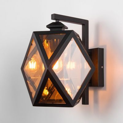 Настенный уличный светильник Ambra D IP33 Elektrostandard 35133/D черный
