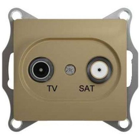 Розетка оконечная SE Glossa Титан TV-SAT 1DB GSL000497