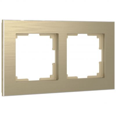 Рамка на 2 поста Werkel W0021711 шампань