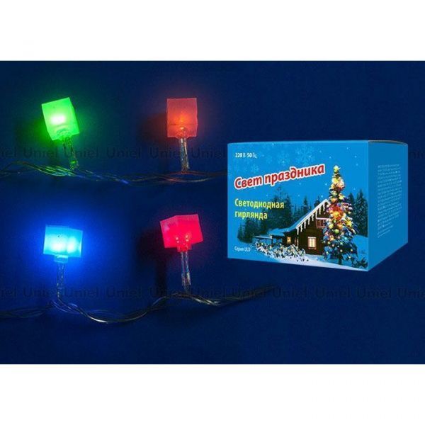 Гирлянда для помещений Uniel ULD-S0700-050/DTA MULTI IP20 CUBES-1