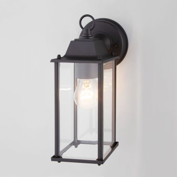 Настенный уличный светильник Elektrostandard BRICK черный (GL 1008D)