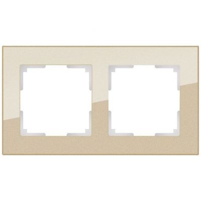 Рамка на 2 поста Werkel W0021111 шампань (WL01-Frame-02)