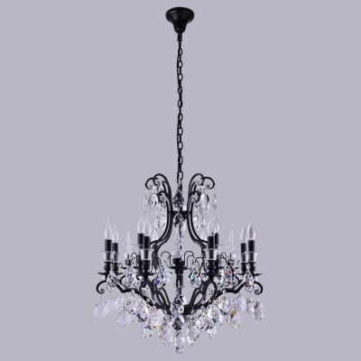 Подвесная люстра Crystal Lux Magnifico SP13 Black/Transparent Magnifico