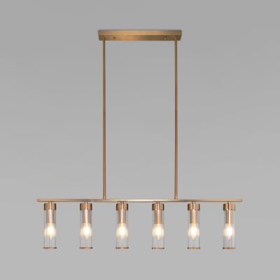 Умный потолочный светильник со стеклянными плафонами Eurosvet 60166 латунь Smart