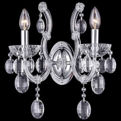 Бра Crystal Lux HOLLYWOOD AP2 CHROME