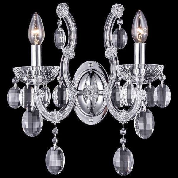 Бра Crystal Lux HOLLYWOOD AP2 CHROME