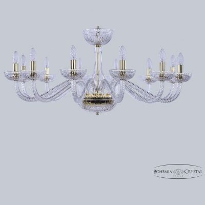 Хрустальная люстра 1311/12/360 G Cl/Clear/M-1G Bohemia Ivele Crystal