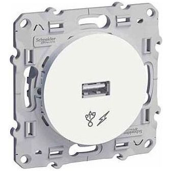 Розетка USB Schneider Electric Odace белый
