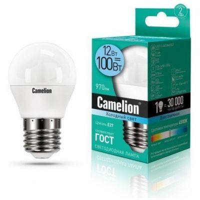 Светодиодная лампа Camelion LED12-G45/845/E27