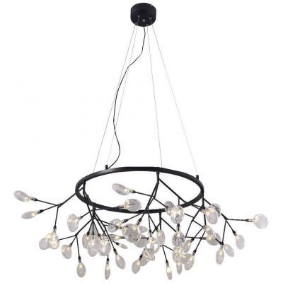 Светильник подвесной Crystal Lux EVITA SP45 D BLACK/TRANSPARENT
