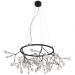Светильник подвесной Crystal Lux EVITA SP45 D BLACK/TRANSPARENT