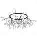 Светильник подвесной Crystal Lux EVITA SP45 D BLACK/TRANSPARENT