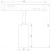 Slim Magnetic Трековый светильник 5W 4200K Cantors (латунь) 85036/01 Elektrostandard