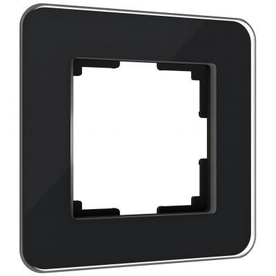 Рамка на 1 пост Elite (черный, стекло) Werkel W0012448