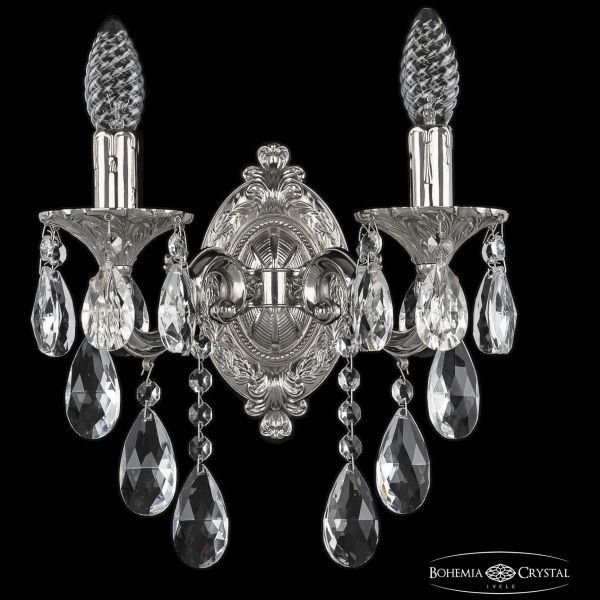 Бра бронзовые 7201B11/2/125 B Ni Bohemia Ivele Crystal