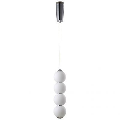 Подвесной светодиодный светильник Crystal Lux Desi SP4 Chrome/White Desi
