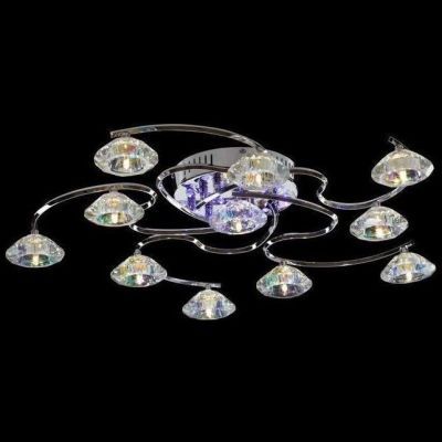 Люстра LV 8228/11 CH G4 12V*20W /LED фиолетовый