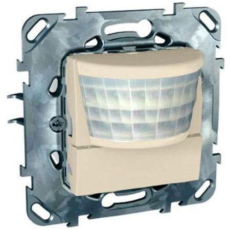 Датчик движения ИК (реле) 3-х пров.схема подключения SE Unica Беж, 8 А MGU5.525.25ZD