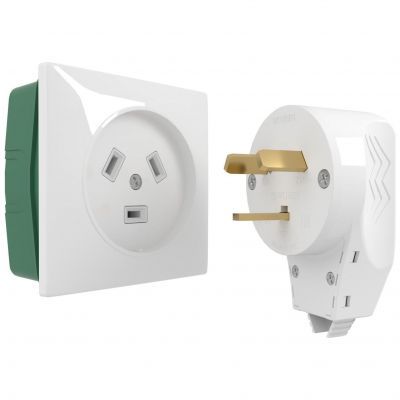 Розетка с вилкой для электроплиты 32А 250В (белый) Werkel W1189201