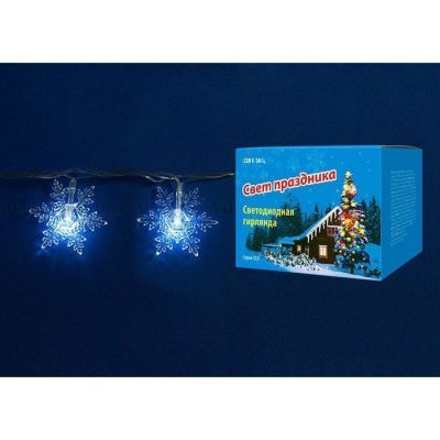 Гирлянда для помещений Uniel ULD-S0700-050/DTA WHITE IP20 SNOW FLAKES-1