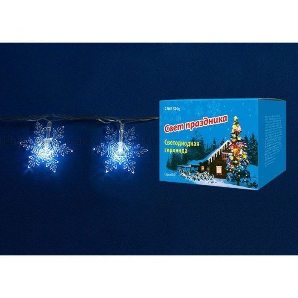 Гирлянда для помещений Uniel ULD-S0700-050/DTA WHITE IP20 SNOW FLAKES-1