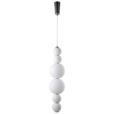 Подвесной светодиодный светильник Crystal Lux Desi SP6 Chrome/White Desi