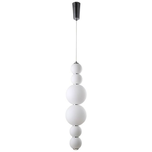 Подвесной светодиодный светильник Crystal Lux Desi SP6 Chrome/White Desi