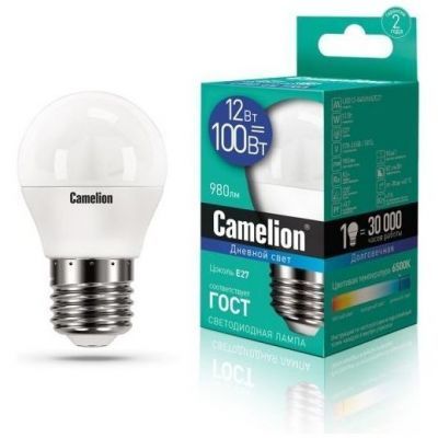 Светодиодная лампа Camelion LED12-G45/865/E27