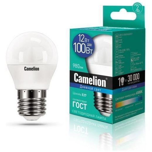 Светодиодная лампа Camelion LED12-G45/865/E27