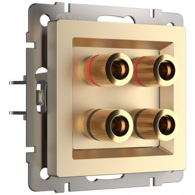 Акустическая розетка Werkel W1185011 шампань (WL11-AUDIOx4)