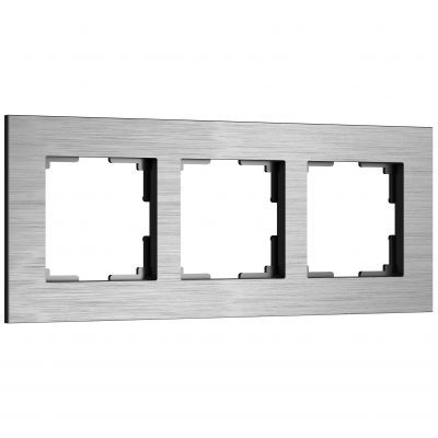 Рамка из металла на 3 поста АluMax алюминий W0033506 Werkel