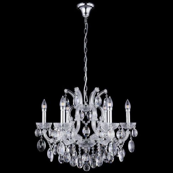 Подвесная люстра Crystal Lux HOLLYWOOD SP6 CHROME