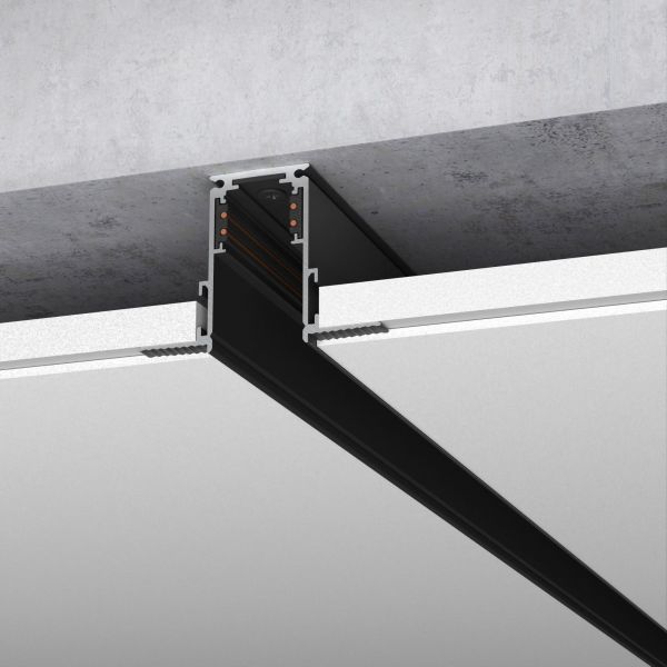 Шинопровод встраиваемый черный 1м Slim Magnetic Elektrostandard 85086/00