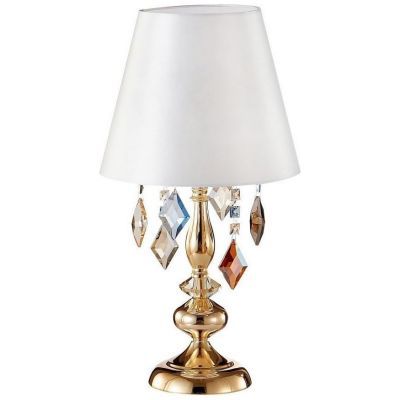 Настольная лампа Crystal Lux Mercedes LG1 Gold/Color Mercedes