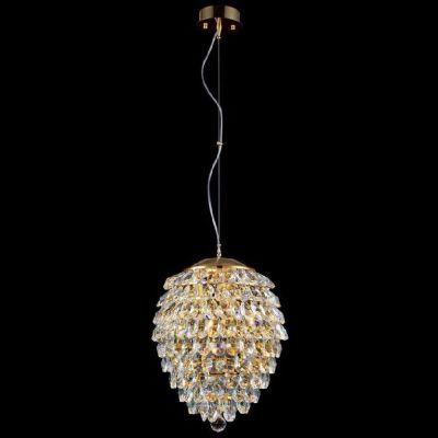 Светильник подвесной Crystal Lux CHARME SP2+2 LED GOLD/TRANSPARENT