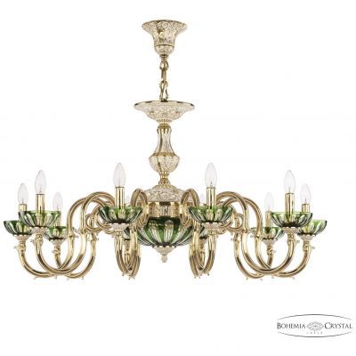 Люстра бронзовая 72203P/10/300 GW P Clear-Green/H-1h Bohemia Ivele Crystal