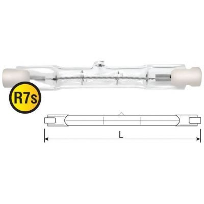 Лампа галогенная Navigator 94 221 J117mm 500W R7s 230V 1500h