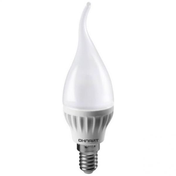 Лампа светодиодная ОНЛАЙТ 71 621 OLL-FC37-6-230-4K-E14-FR