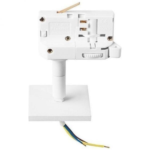 Трековое крепление с трехфазным адаптером 594256 белый Asta Lightstar