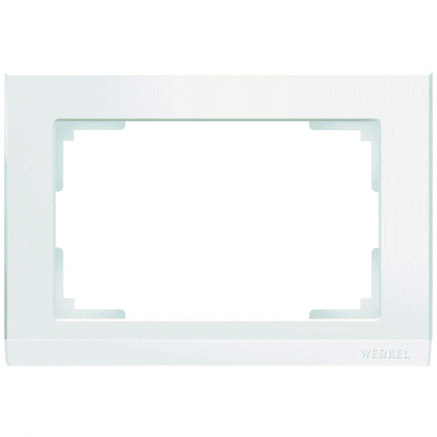 Рамка для двойной розетки Werkel W0081801 (WL04-Frame-01-DBL-white)