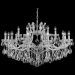 Подвесная люстра Crystal Lux Hollywood SP12+6 Chrome Hollywood