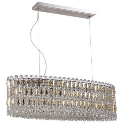 Подвесной светильник Crystal Lux Lirica SP10 L900 Chrome/Gold-Transparent Lirica